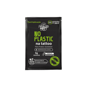 tribos piercing NO PLASTIC – Filme Protetor Sustentável para Tatuagem frente