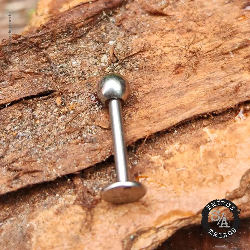 Piercing Umbigo Aço Cirúrgico Bolinha Zircônia G